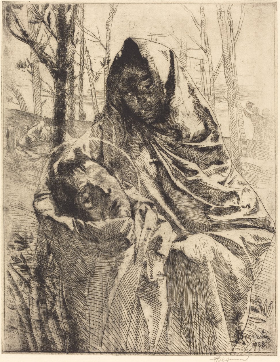 Um Mártir, 1883. de Paul Albert Besnard