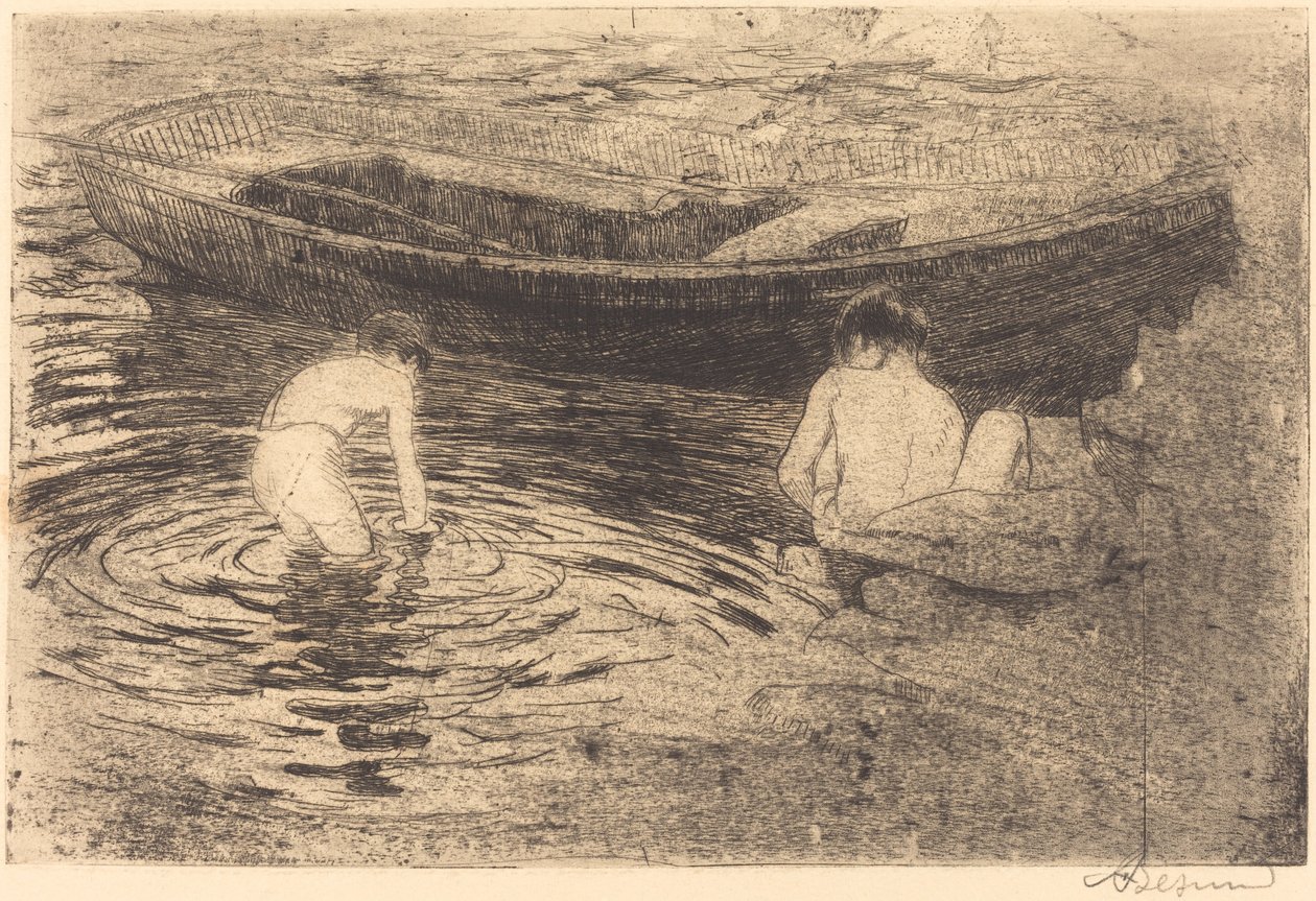 Banho em Talloires Banho em Talloires, 1888. de Paul Albert Besnard
