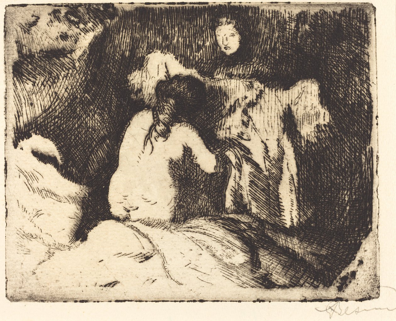 Levantando a alavanca, 1913. de Paul Albert Besnard