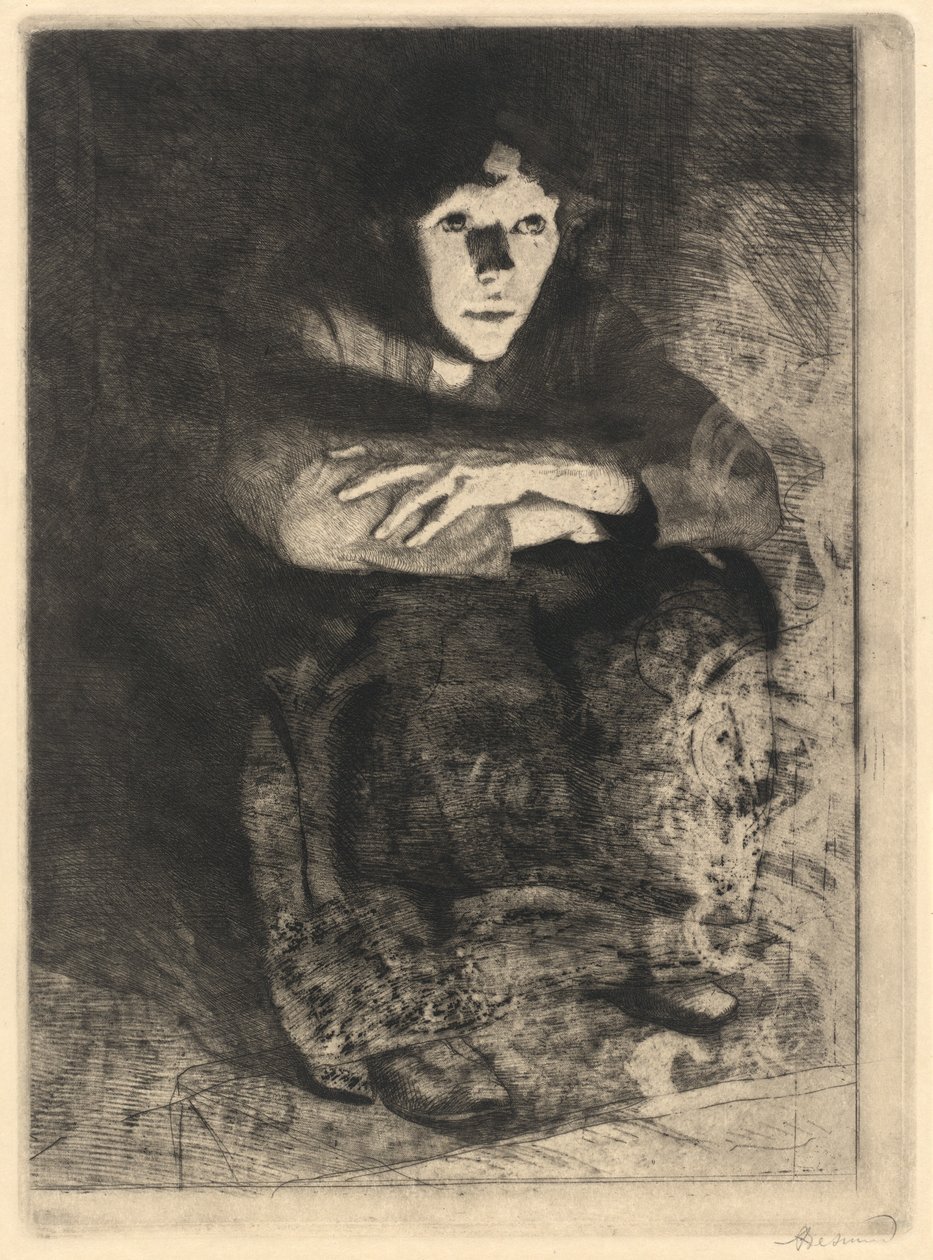 Nas brasas Nas cinzas, 1887. de Paul Albert Besnard