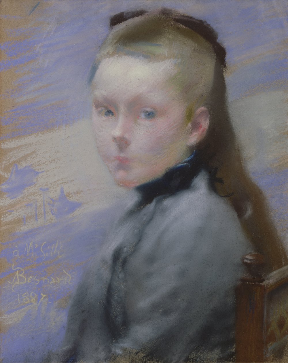 Retrato da filha de artistas de Paul Albert Besnard