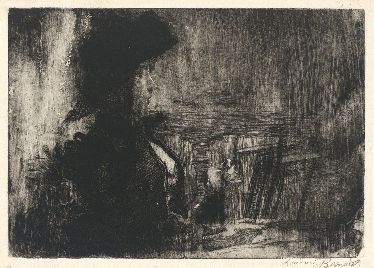 A xícara de chá, 1883. de Paul Albert Besnard