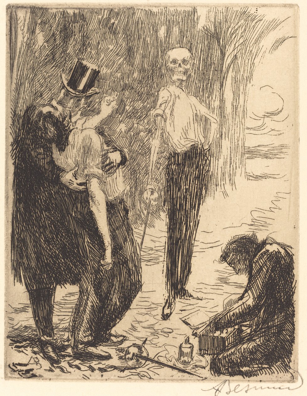 O duelo Le duelo, 1900. de Paul Albert Besnard