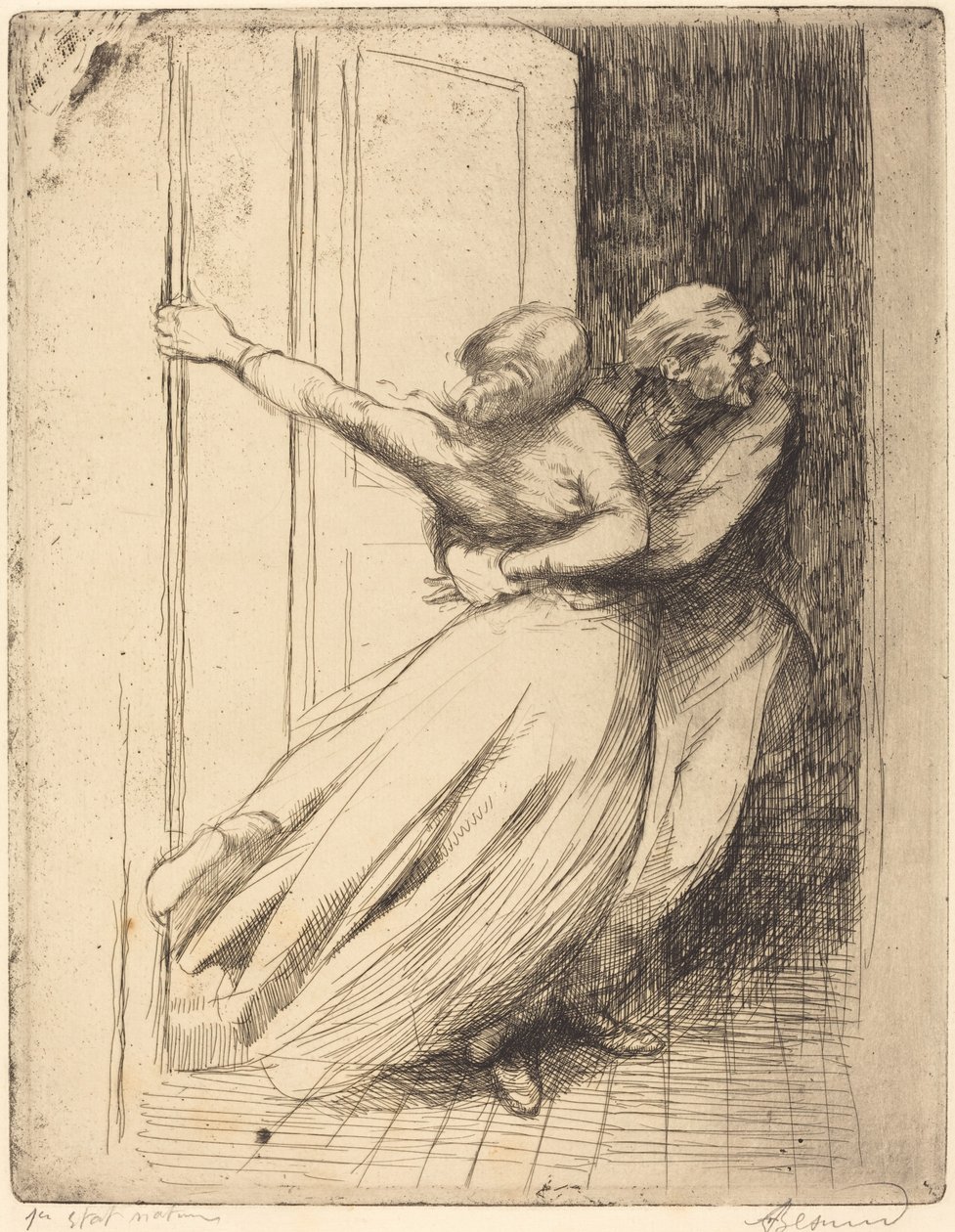 O estupro Le Viol, c. 1886. de Paul Albert Besnard