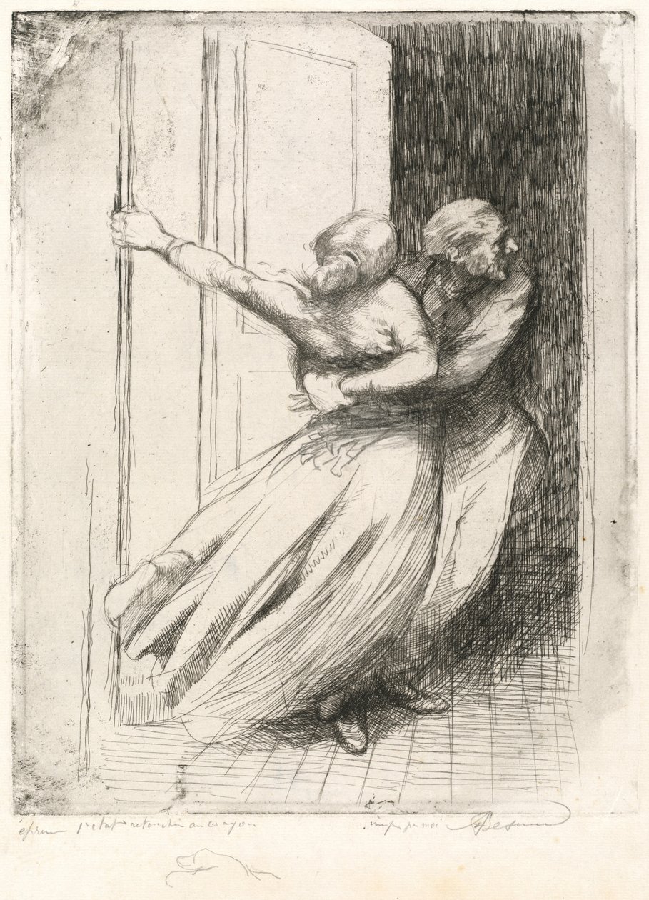 O estupro Le Viol, c. 1886. de Paul Albert Besnard