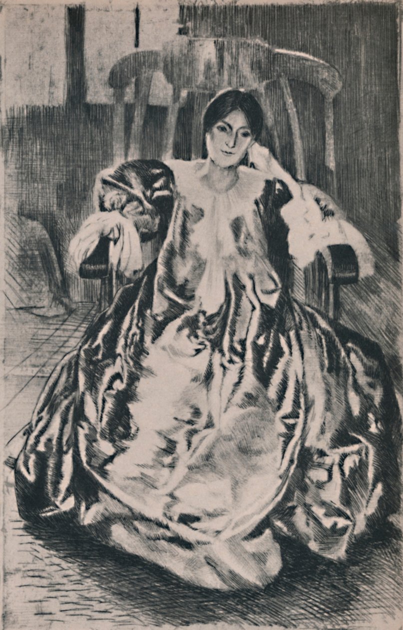 O vestido de seda, 1887, 1946 de Paul Albert Besnard