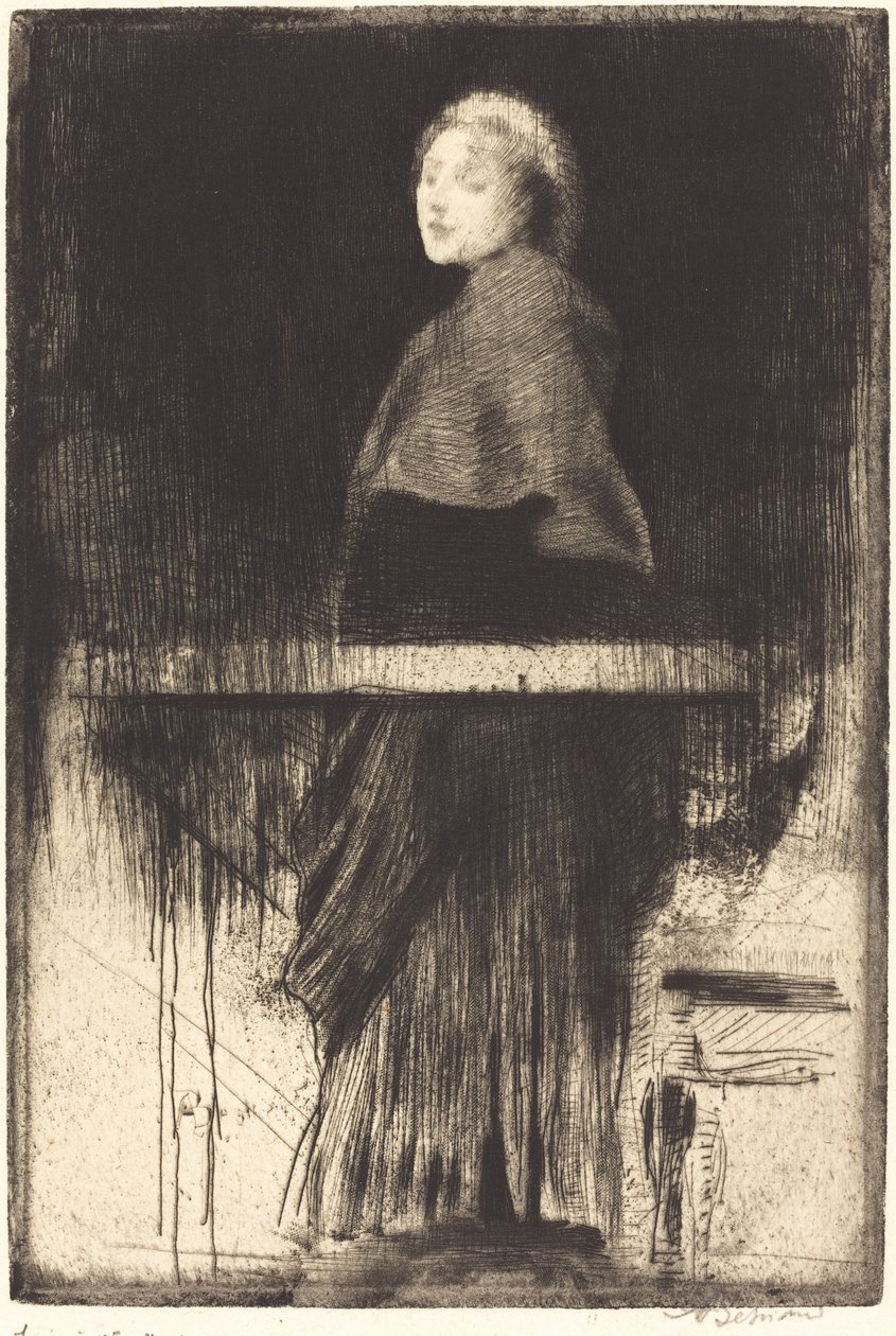 Mulher em uma capa Mulher em uma capa, 1889. de Paul Albert Besnard