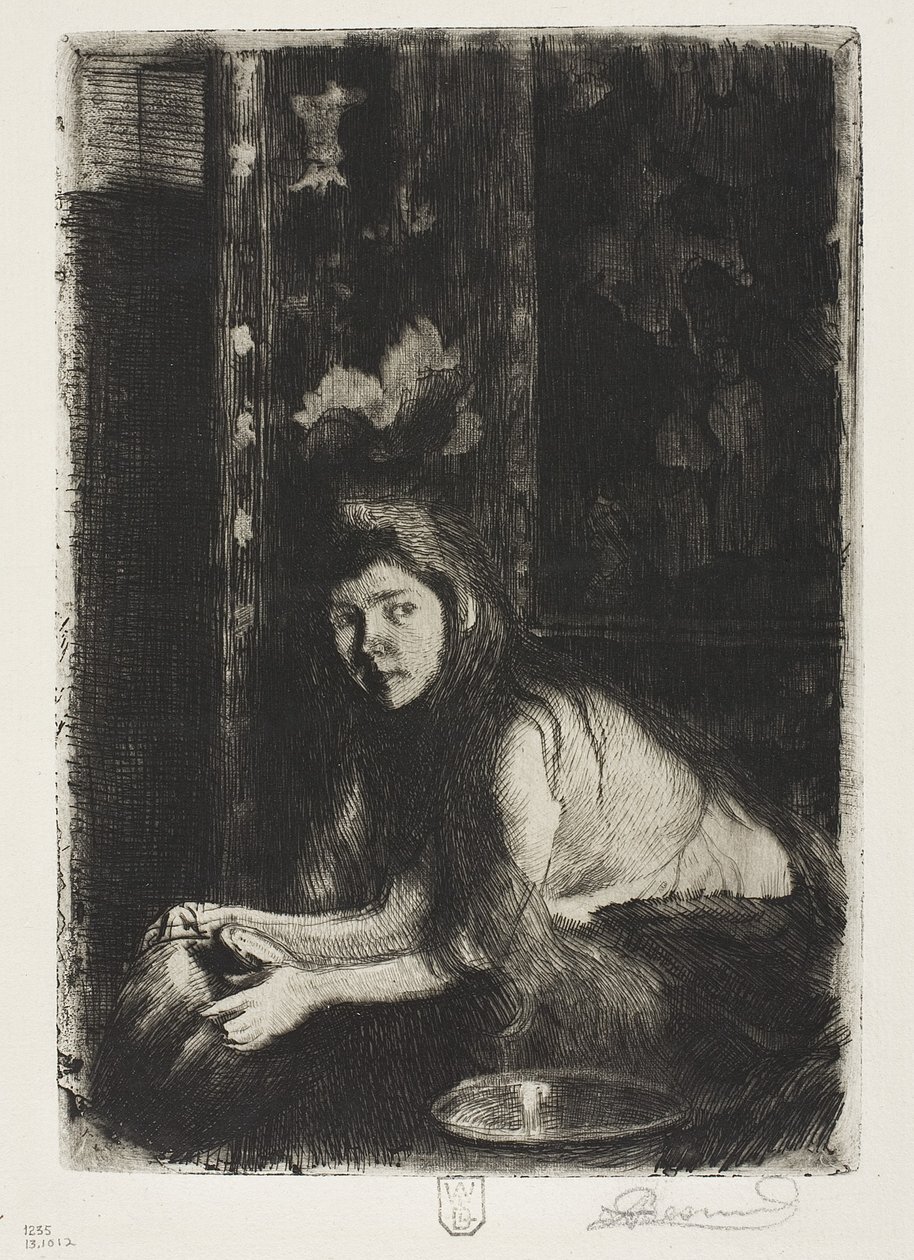 Mulher com um vaso, 1894 de Paul Albert Besnard