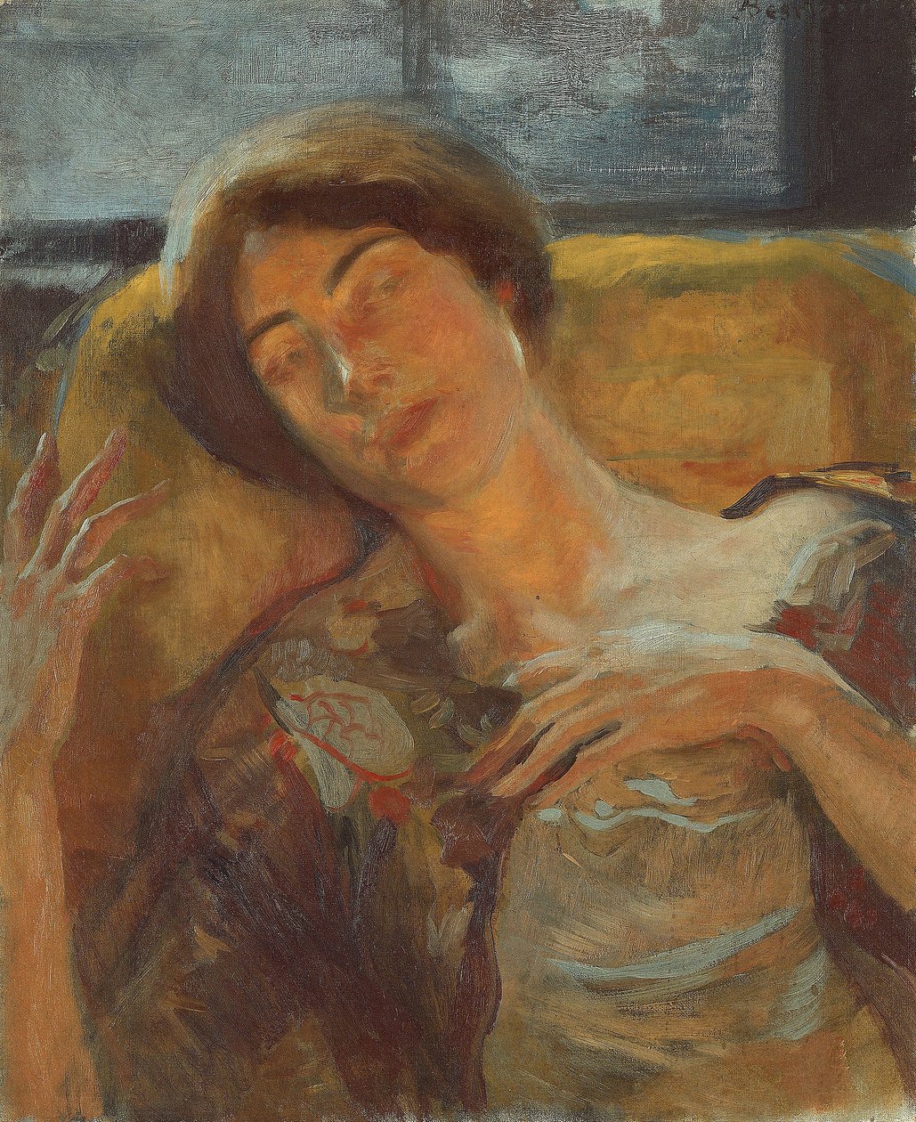 Cabeça de mulher, c.1890 de Paul Albert Besnard