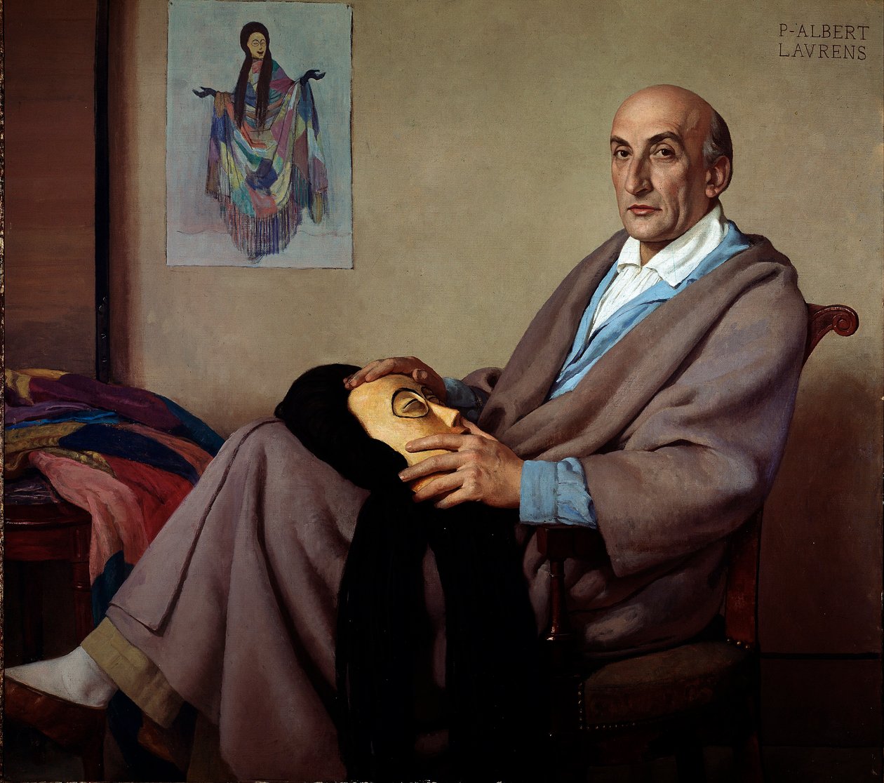 Retrato do diretor e homem do teatro Jacques Copeau (1879-1949) de Paul Albert Laurens