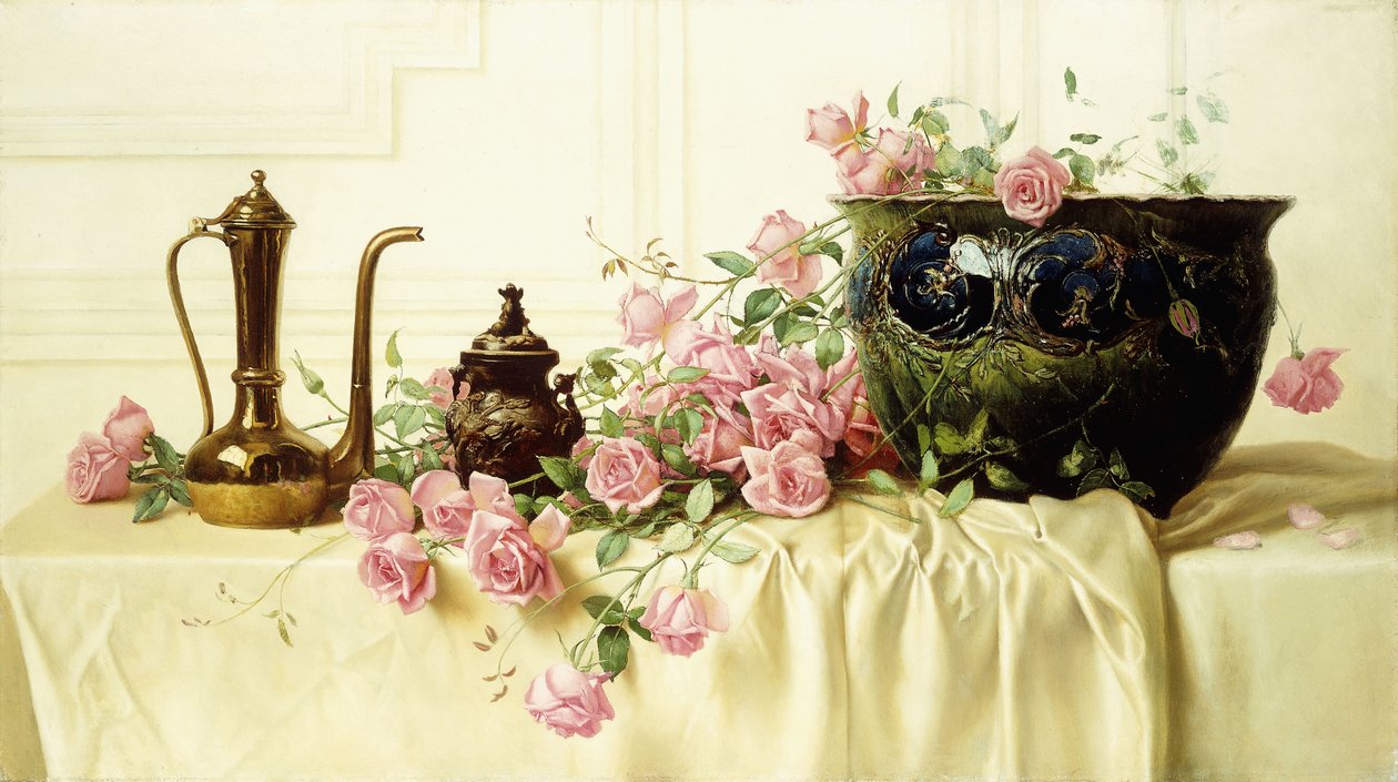 Rosas cor de rosa, de Paul Alfred de Curzon