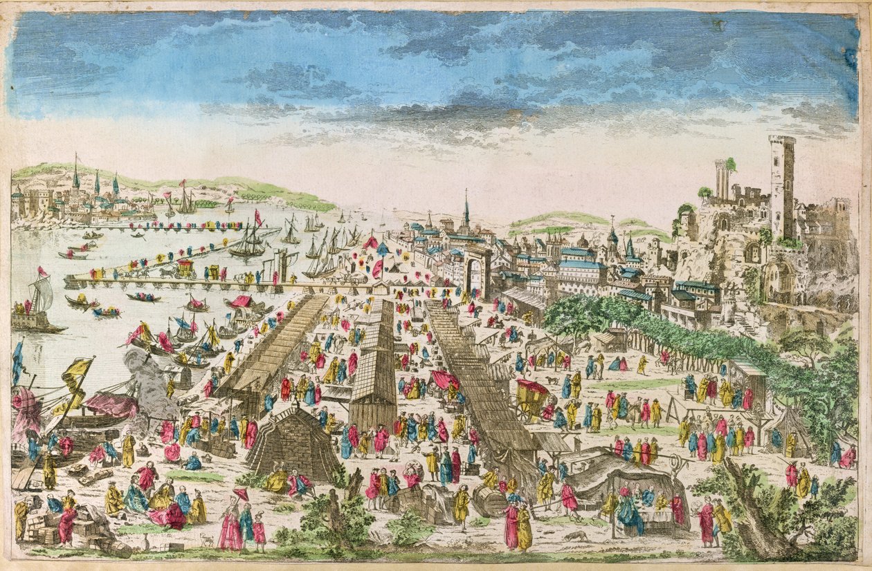 A Feira de Beaucaire e uma visão de Tarascon de Paul André Basset