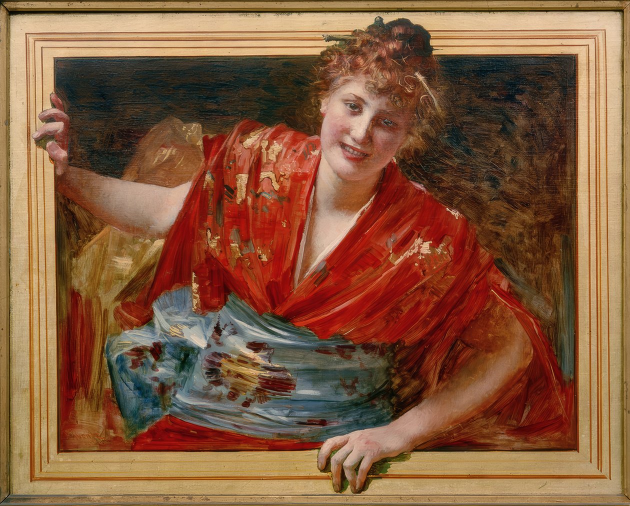 Mulher japonesa emoldurada de Paul Andrez