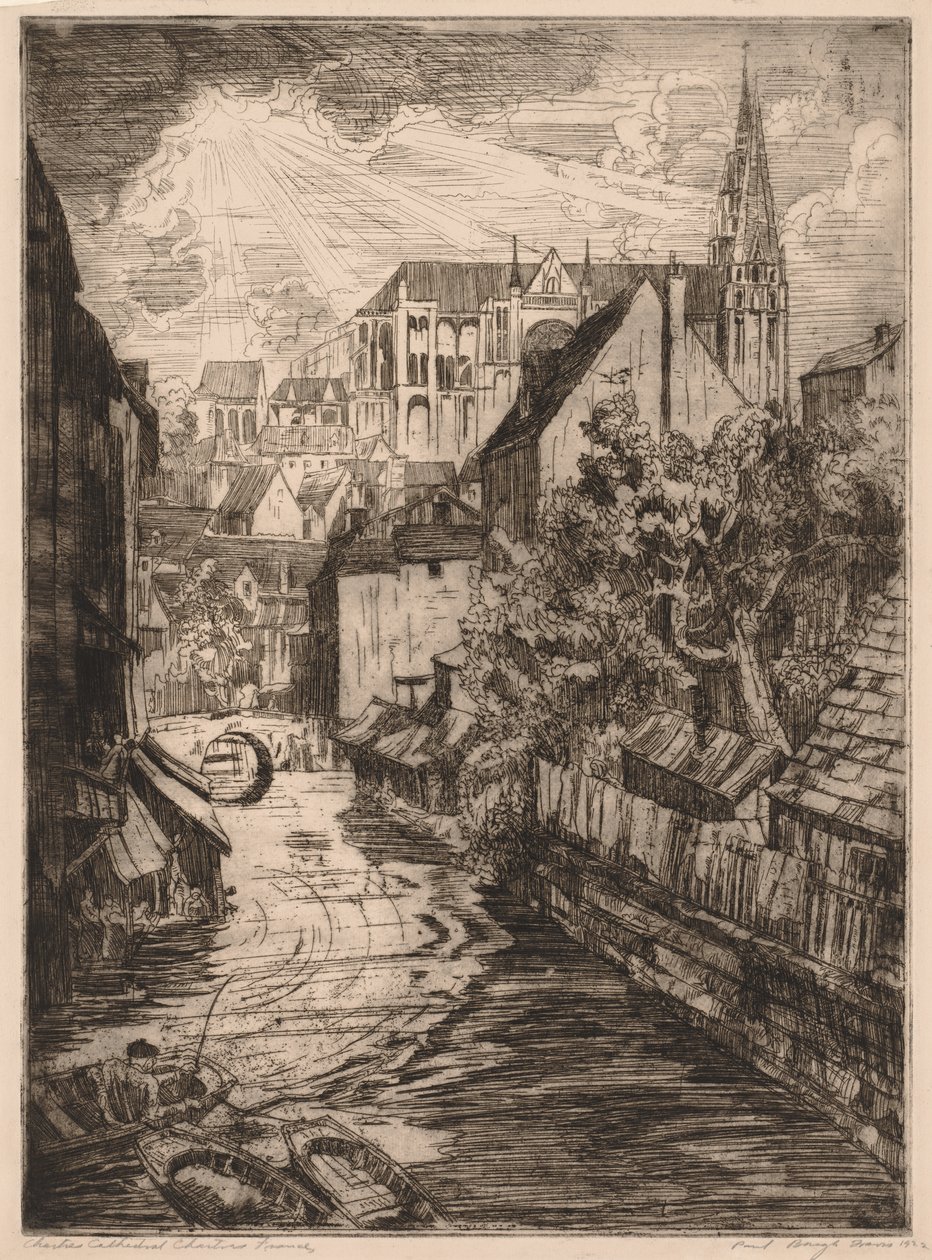Catedral de Chartres, Chartres, França de Paul B. Travis