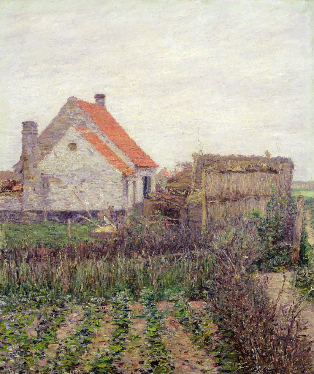 Fazenda com Horta (óleo sobre tela) de Paul Baum