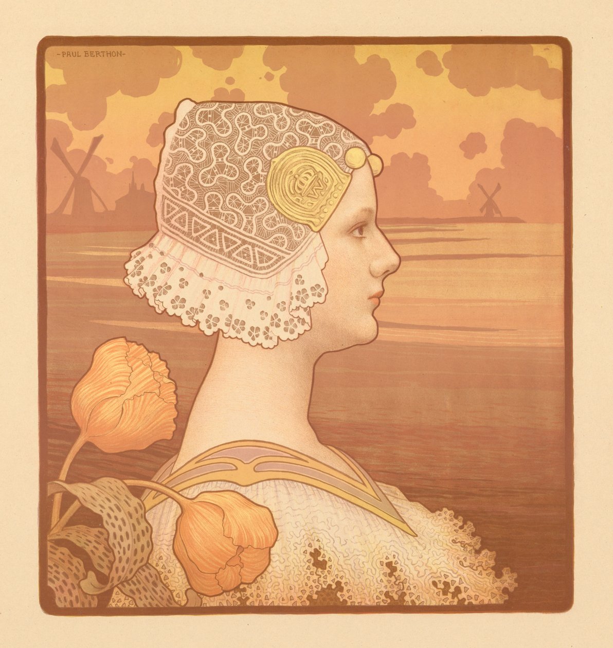Sua Graciosa Majestade a Rainha Wilhelmina de Paul Berthon