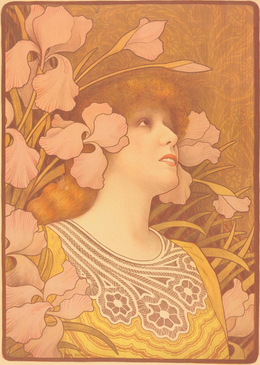 Sarah Bernhardt como Melisande de Paul Berthon