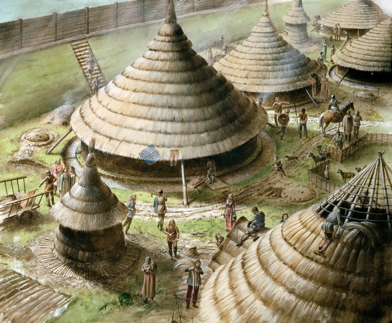 Castelo da Donzela, século 5 aC, c1990-2010 de Paul Birkbeck