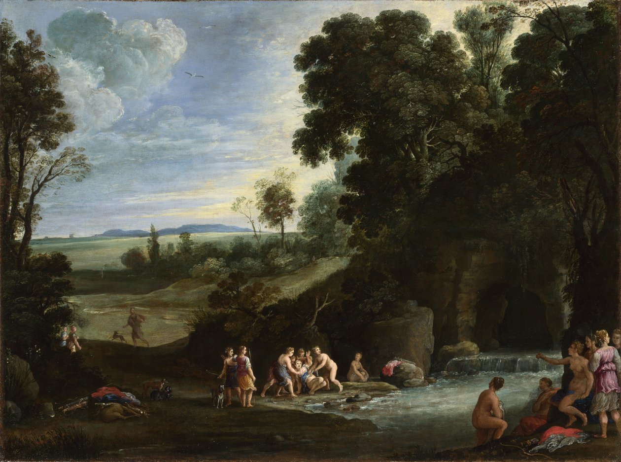 Diana e Calisto, década de 1620 de Paul Brill