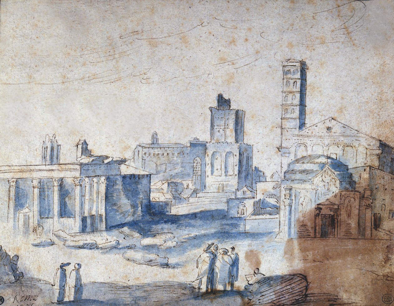 Vista de Roma por Paul Bril (Brill) de Paul Bril