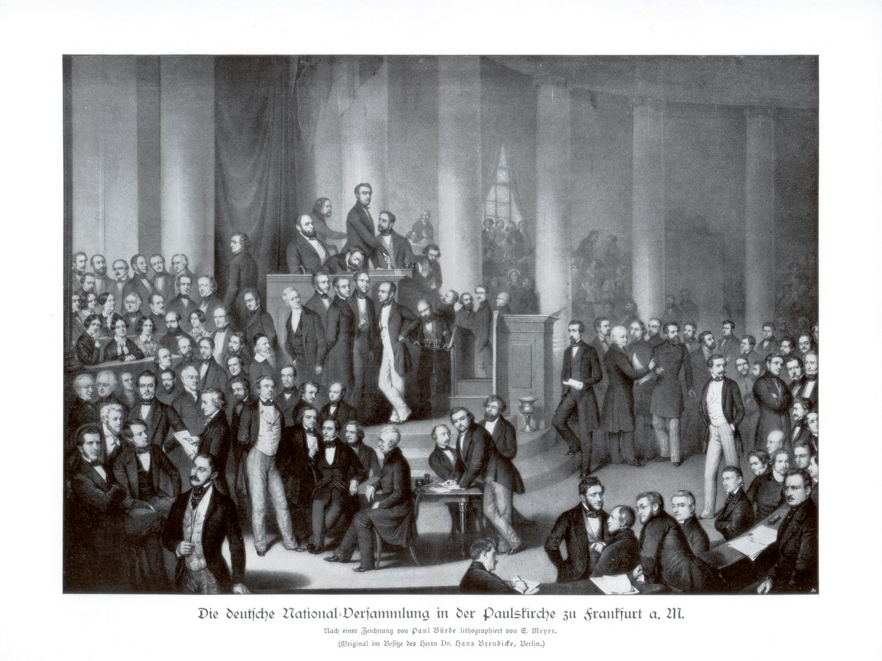 Assembleia Nacional Alemã, Frankfurt, 1900. de Paul Burde