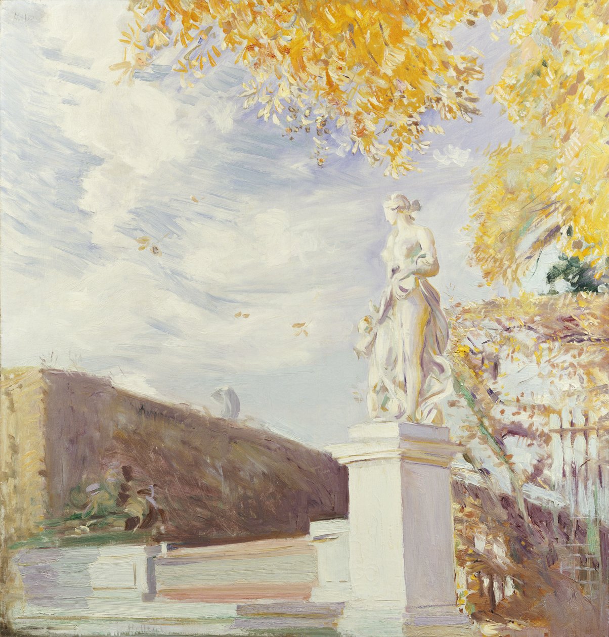 Uma estátua de Vênus no jardim de Versalhes, 1896 de Paul Cesar Helleu
