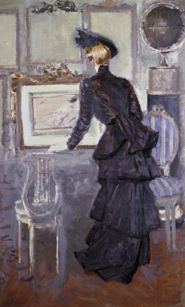 Margarida, princesa de Pless no estúdio do artista, 1907 de Paul Cesar Helleu