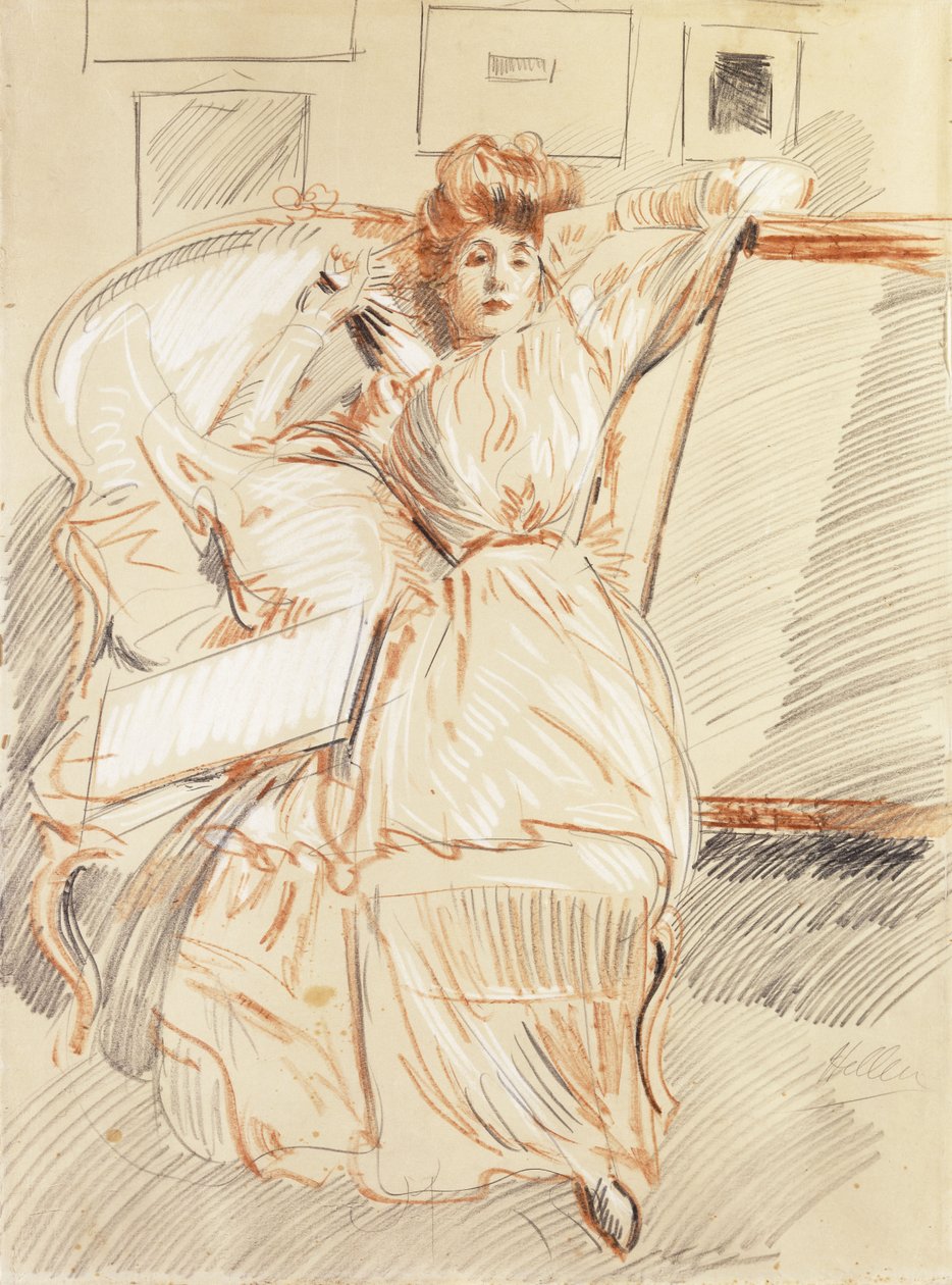 Madame Helleu Descansando, de Paul Cesar Helleu