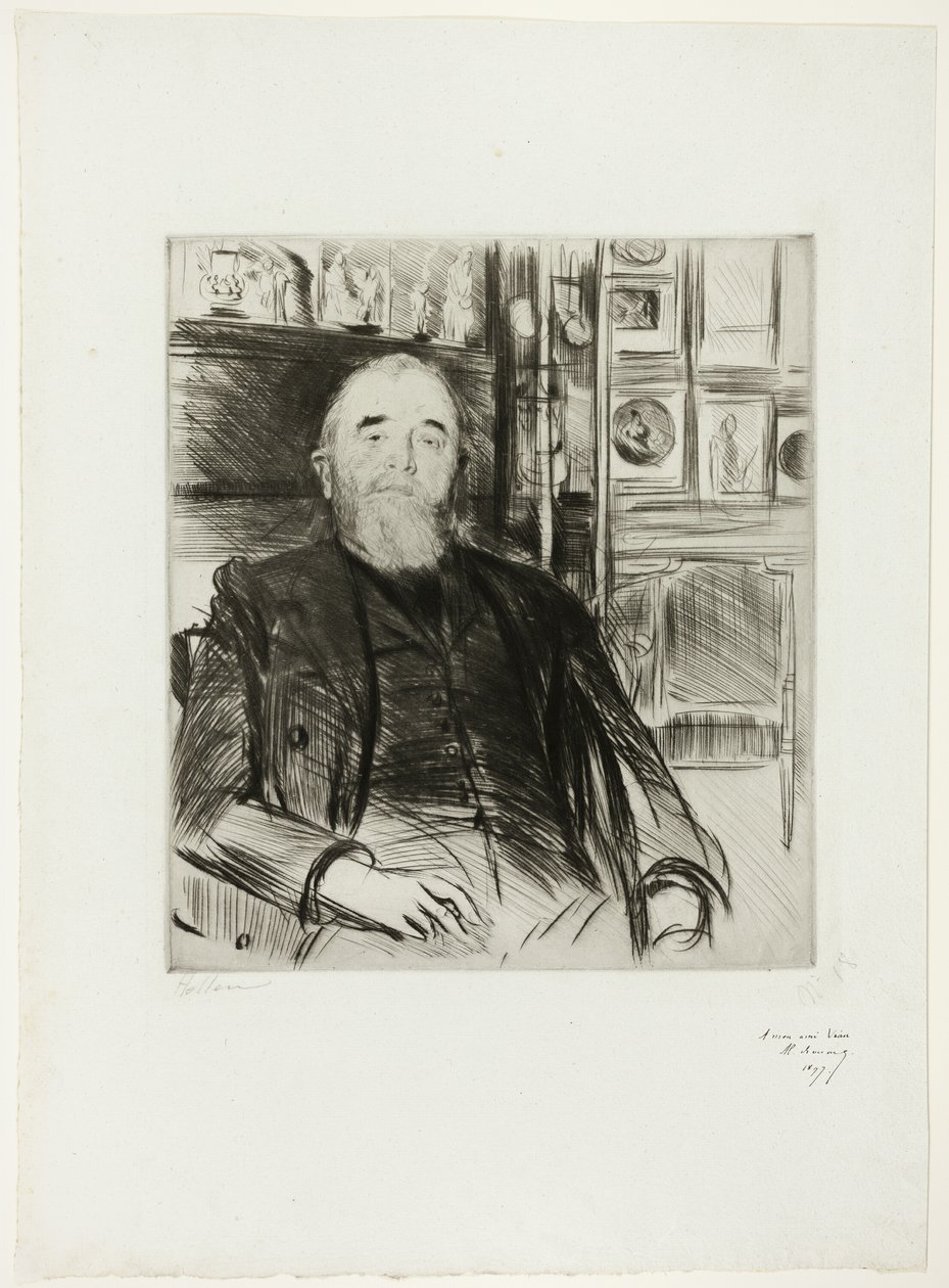 Retrato de Alexis Rouart de Paul Cesar Helleu