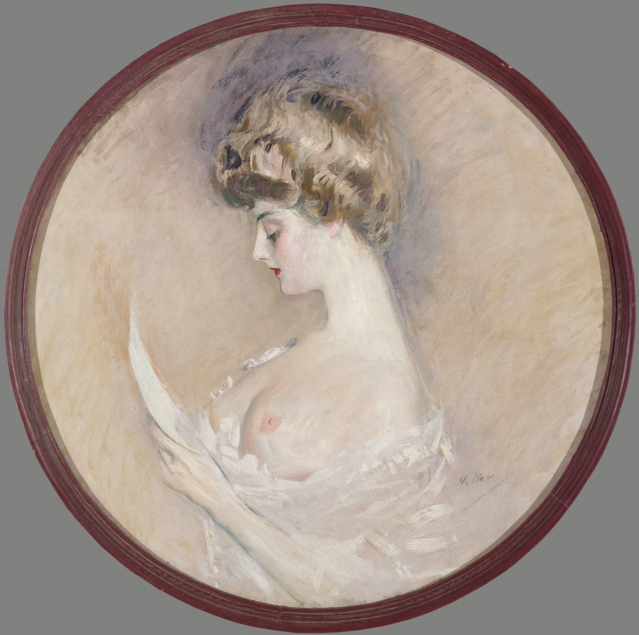 Retrato de Marthe Letellier, née Fourton, c. 1900. de Paul Cesar Helleu
