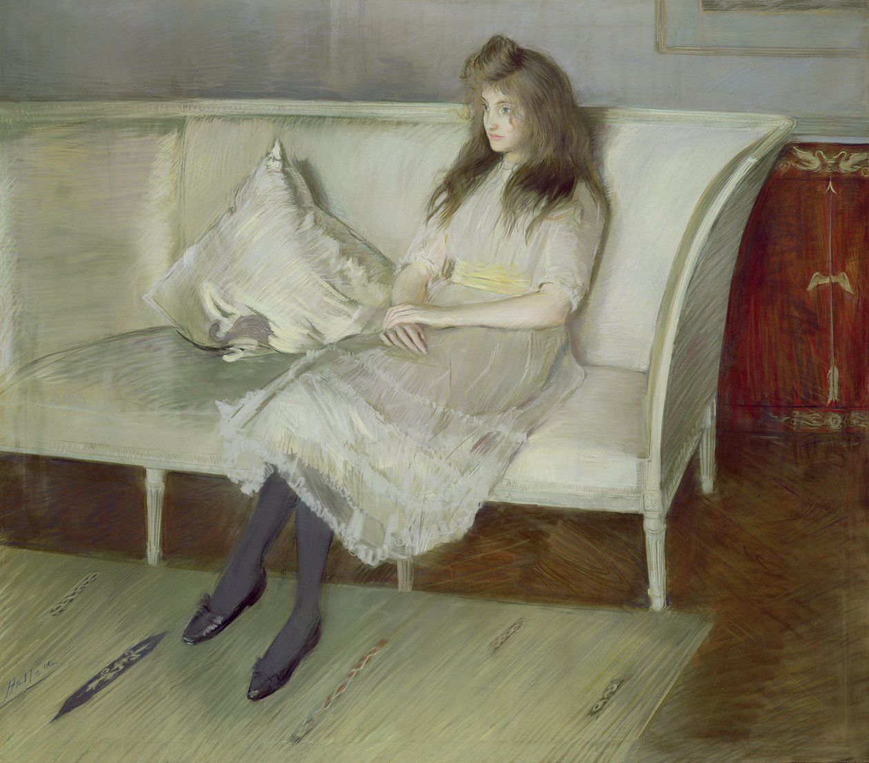 Sinfonia em branco - Retrato de Yvonne Paulmier de Paul Cesar Helleu