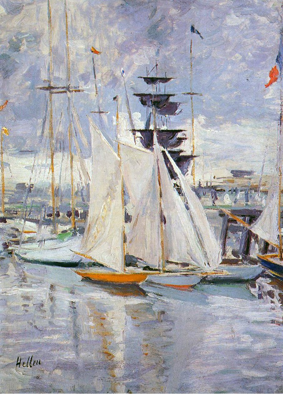 O porto, Deauville, Normandia, 1912 de Paul Cesar Helleu