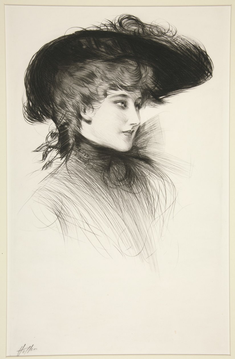 Sem título (busto de uma mulher) de Paul Cesar Helleu