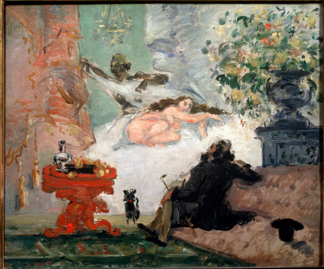 Uma Olympia moderna (óleo sobre tela de Paul Cézanne