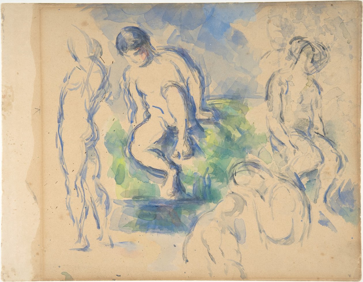 Badende (recto); Stillleben (verso) de Paul Cézanne