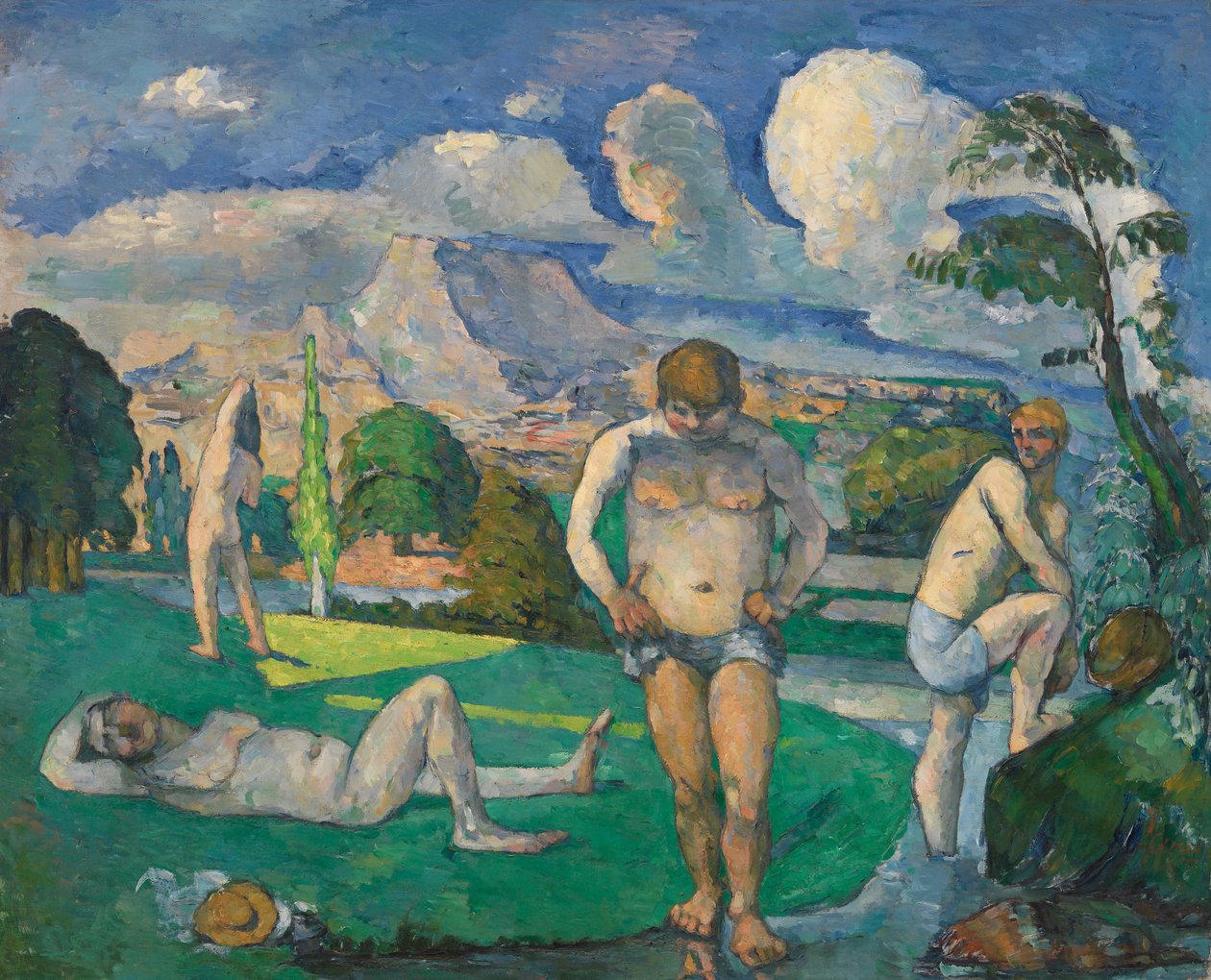 Banhistas em repouso de Paul Cézanne