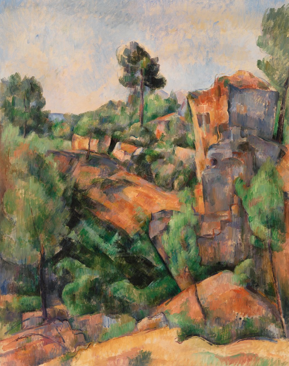 Drink Quarry, c.1895 (óleo sobre tela) de Paul Cézanne