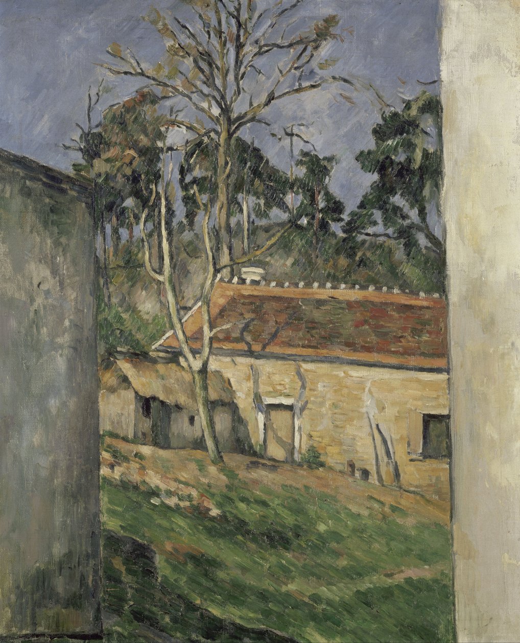 Pátio de quinta de Paul Cézanne
