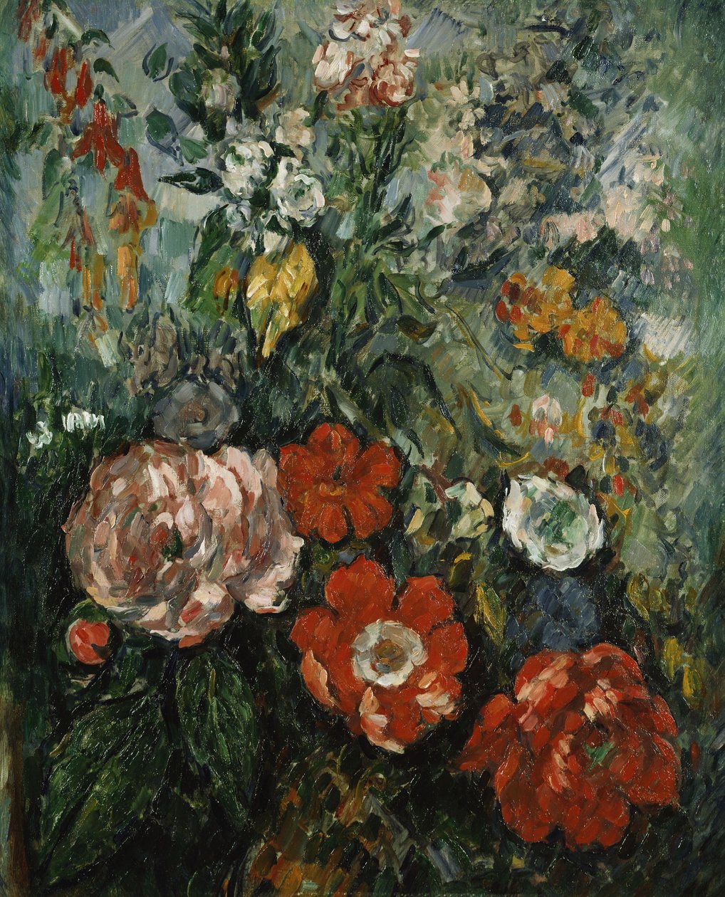 Flores, c.1879 (óleo sobre tela) de Paul Cézanne