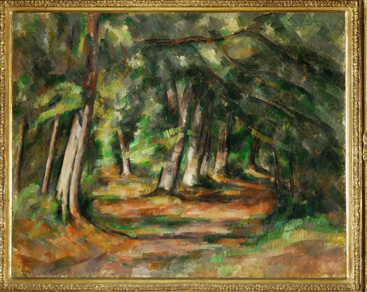 Fontainebleau (óleo sobre tela) de Paul Cezanne