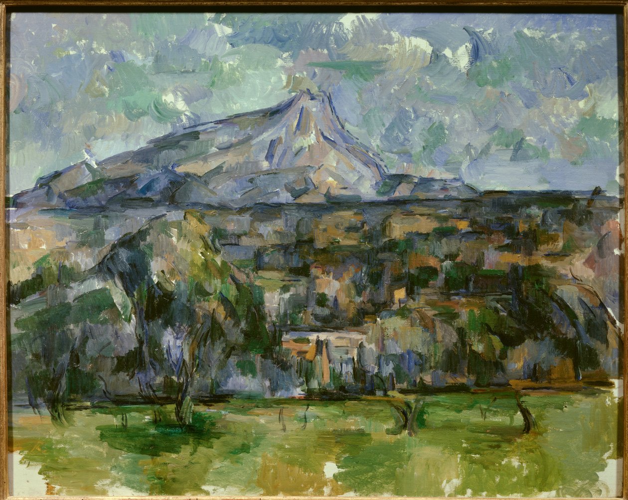 Montanha da Santa Vitória. Pintura de Paul Cezanne (1839-1906) de Paul Cézanne