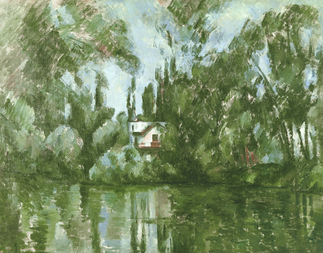 Casa nas margens do Marne de Paul Cézanne