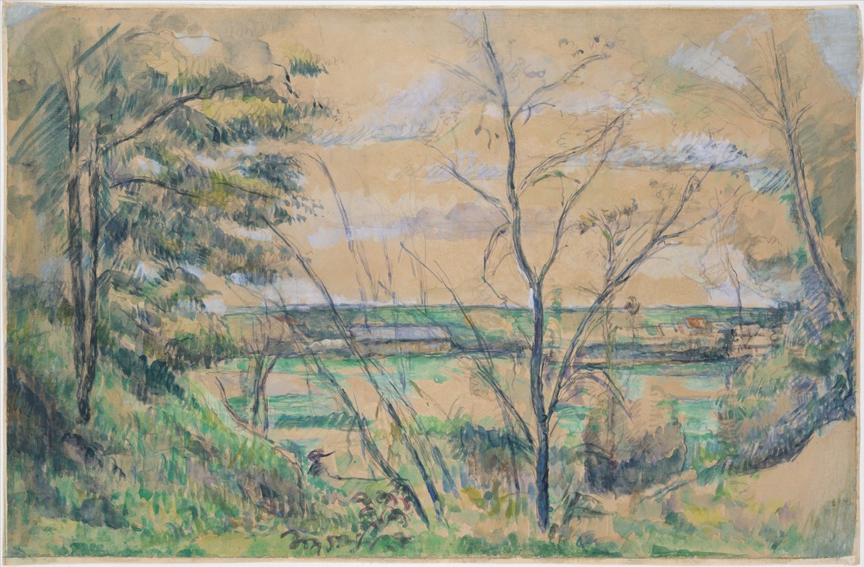 No Vale do Oise de Paul Cézanne