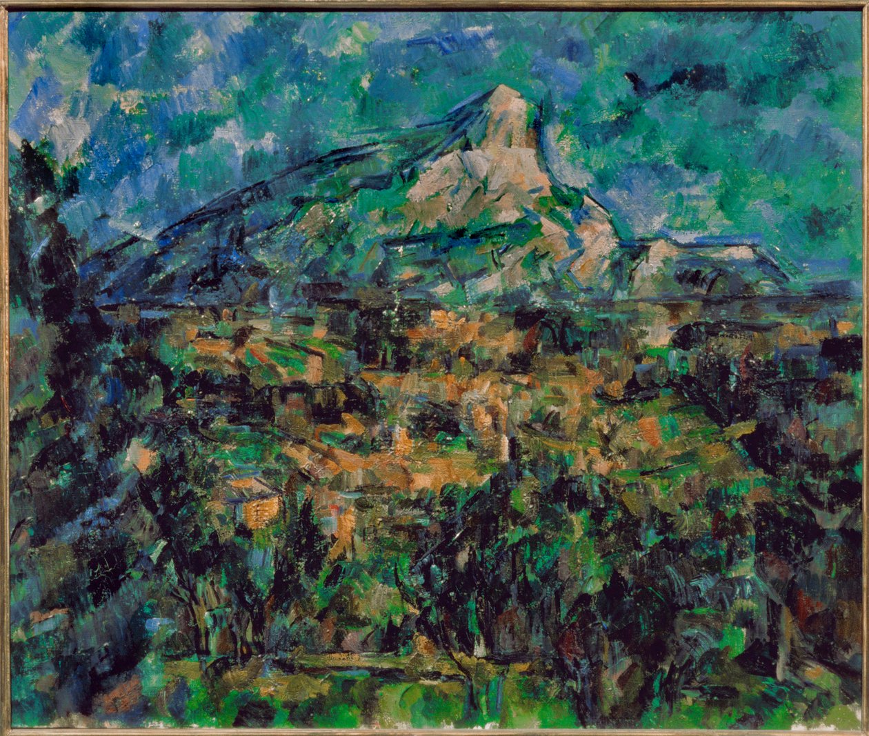La Montaigne Sainte-Victoire (pintura sobre tela) de Paul Cezanne