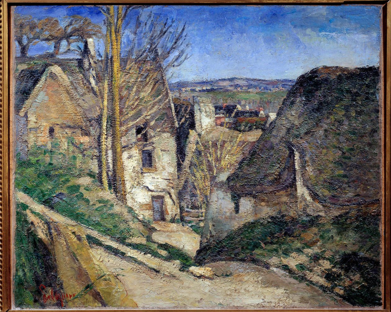 La maison du hangdu Pintura de Paul Cezanne (1839-1906) 1873 Sol. 0,55x0,66 m Paris, musee d
