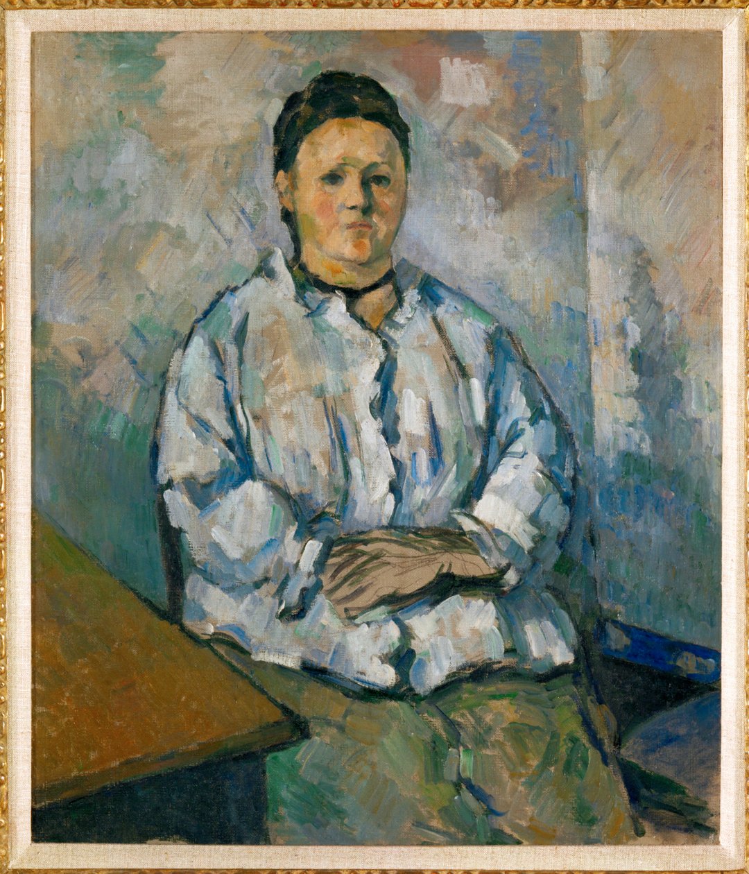 Madame Cezanne sentada (óleo sobre tela) de Paul Cezanne