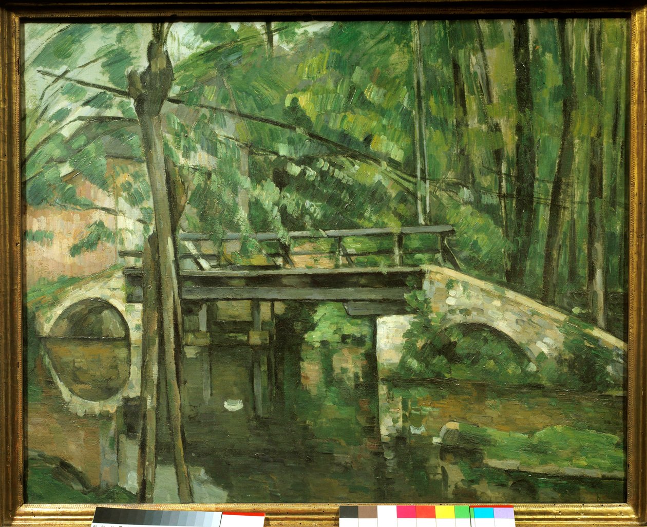 Maincy Bridge ou "Mennecy Bridge". Pintura de Paul Cezanne (1839-1906) cerca de 1879. Dim 0,58 x 0,72 m. Paris, Musee d
