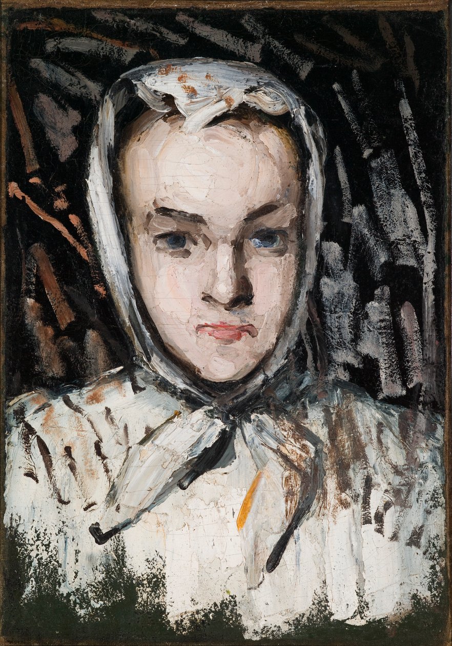 Marie Cézanne, a irmã do artista (reto), a mãe do artista (verso) de Paul Cézanne