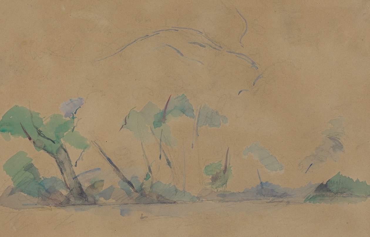 Mont Sainte-Victoire [recto] de Paul Cézanne