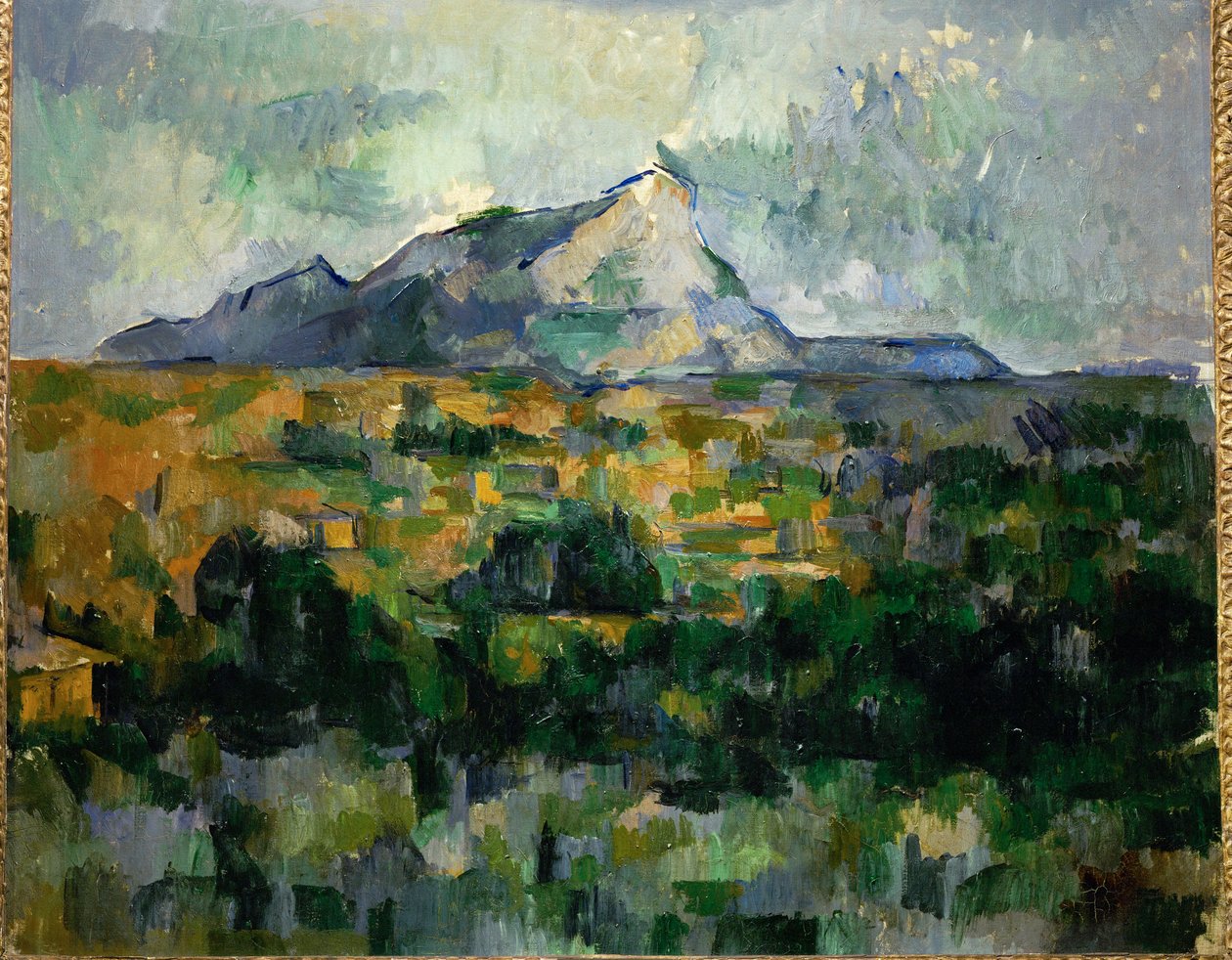 Montagne Sainte Victoire (óleo sobre tela) de Paul Cezanne